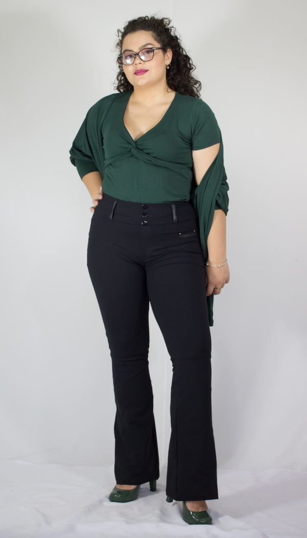 Calça Flare Poliamida